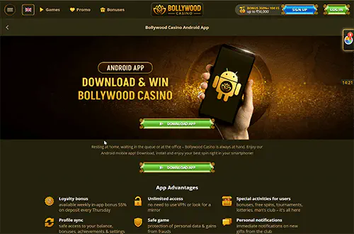 Sign Up on Casino App BollyWood